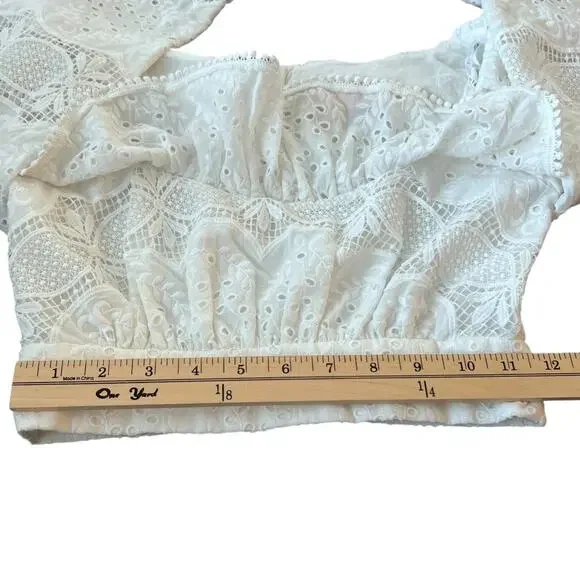 Sofia The Label Amore Lace Crop Top Size 6 - Picture 7 of 10
